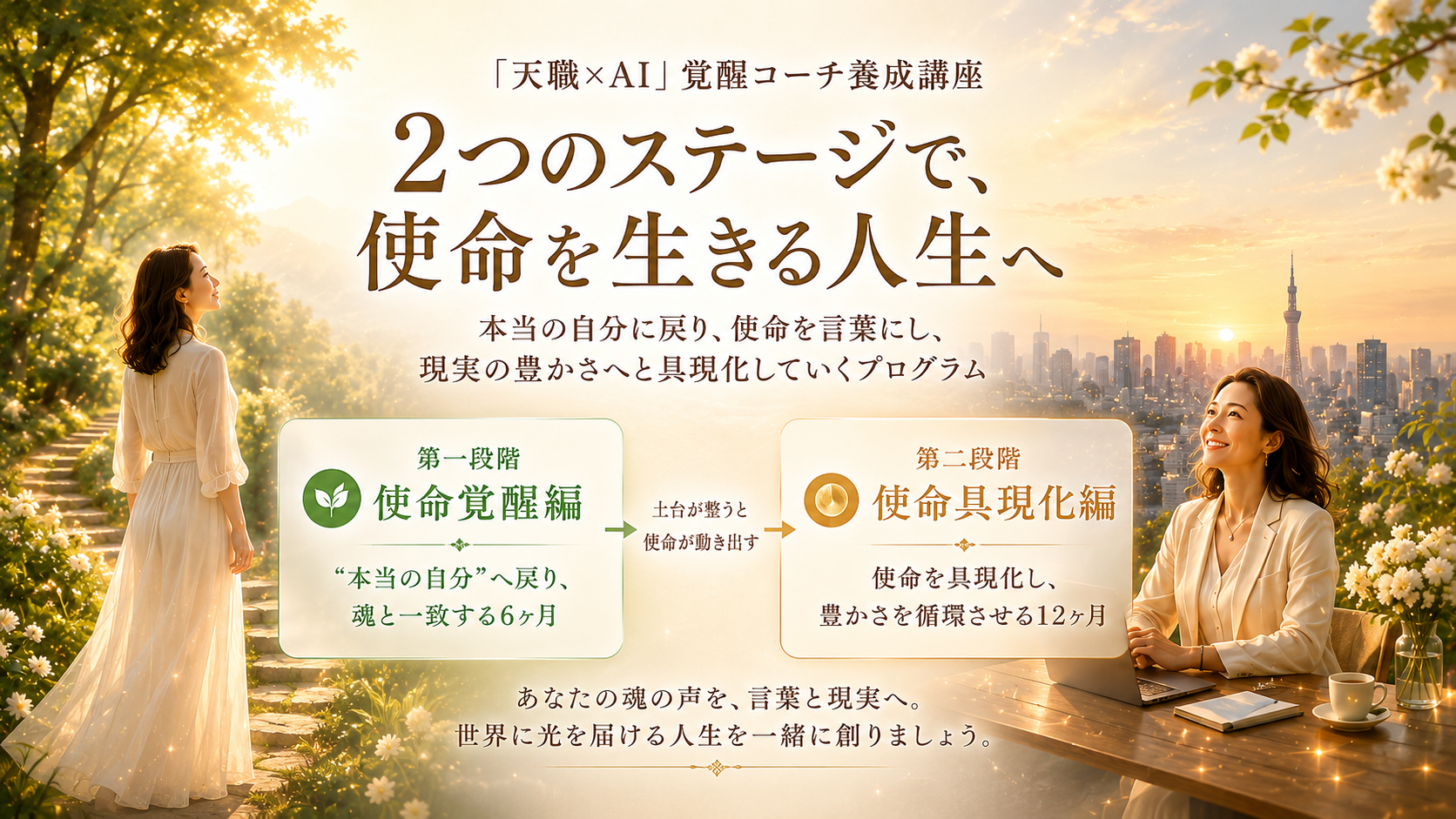 使命覚醒から使命具現化へ——2段階のジャーニー